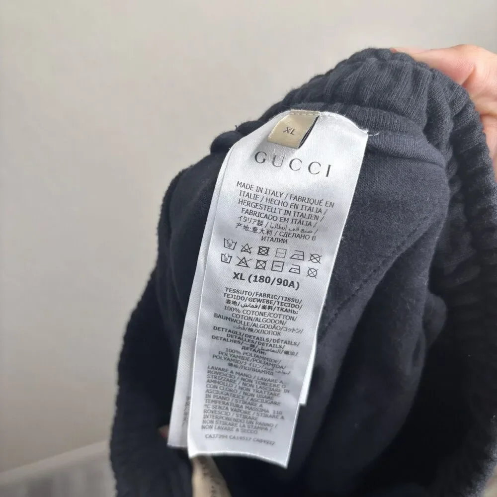 Gucci x The North Face Black Stripe Joggers
